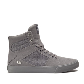 Supra ALUMINUM Høye Sneakers Herre Grå/Grå | NO-45294